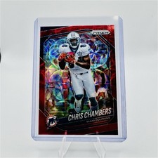 2025 Panini Prizm Chris Chambers Red Scope /20 Dolphins #107