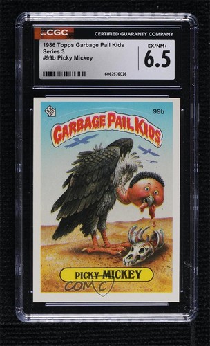 1986 Topps Garbage Pail Kids Series 3 Picky Mickey (One Star Back) CGC 6.5 0ed5
