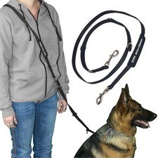 ActiveDogs Hands Free Dog Leash   Adjustable 4-Point Crossbody Hands Free Leash