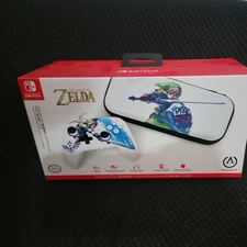 PowerA Legend of Zelda Enhanced Wired Controller & Slim Case Nintendo Switch NEW