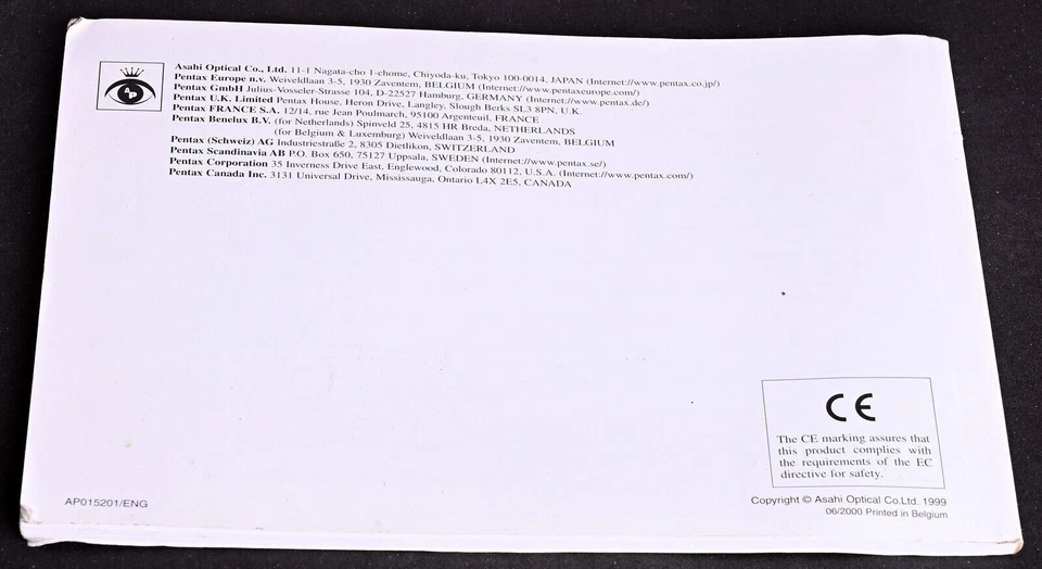 Original Pentax MZ-30 Camera User Manual 1999 Edition - Excellent - Image 2 of 3