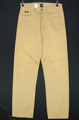 HUGO BOSS Arkansas Mens Jeans Trousers W32 L34 32/34 Brown Tan Fabric J4326