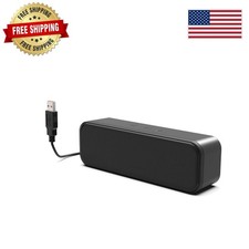 Dynamic USB Soundbar with Immersive Bass   Perfect for Desktop Audio Experience