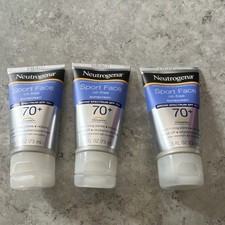 3X Neutrogena Sport Face SPF 70 Oil-Free Sunscreen Lotion 2.5 fl oz