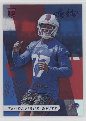 2017 Panini Absolute Rookie Spectrum Blue Tre'Davious White #154 Rookie RC g6p