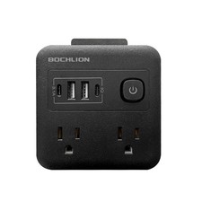 Bochlion Multi Plug Outlet Extender with USB - Surge Protector Splitter 4 USB...