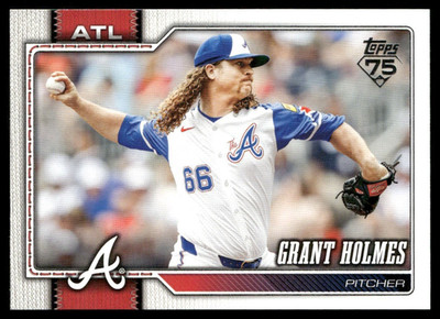 2026 Topps Series 1 Base Grant Holmes Atlanta Braves #182