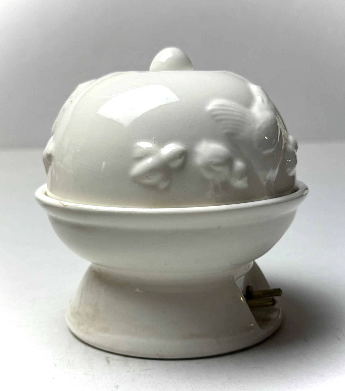 Vintage Chicken Motif Ceramic Egg Cooker Egg-A-Matic Japan 120V 300W White
Opens in a new window or