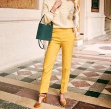 EUC Sezane Georges Linen Blend Trouser Yellow Size 38 / 6