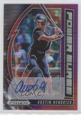 2020 Prizm Draft Picks Power Surge Red & Purple Hyper Austin Hendrick Auto 0la5
