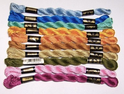 LOT of 10 skeins of DMC PEARL COTTON #3 embroidery needlepoint thread