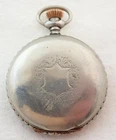 ANTIQUE 6s WALTHAM SILVEROID HUNTER POCKET WATCH PARTS