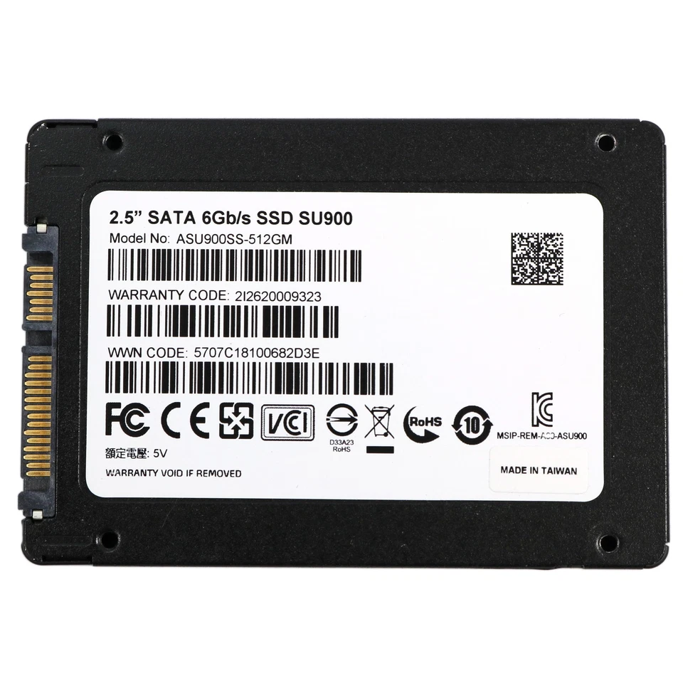 ADATA Ultimate SU900 512GB 2,5 Zoll Solid State Drive Festplatte schwarz 3D SSD - Bild 2 von 2