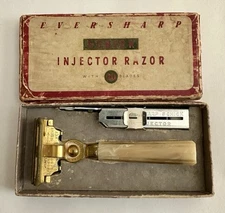 Vintage - Eversharp Schick Injector Razor / Original Box Case