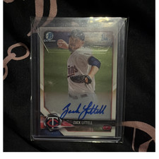 Bowman 2018 Chrome Autograph Insert Zack Littell Twins CPA-ZL Baseball Card