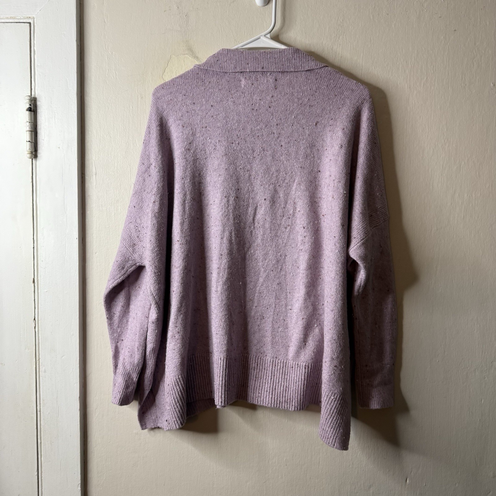 Loft Purple Textured Pullover Collared Sweater Pr… - image 4