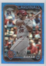 2024 Topps Chrome Logofractor Edition Blue Refractor /150 Luken Baker #132 15w5