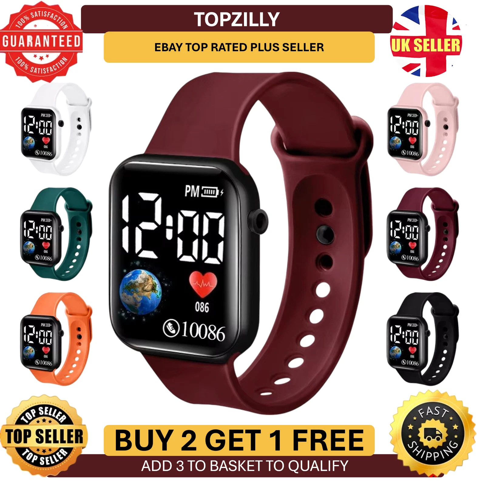 Sport LED Digital Wrist Watch