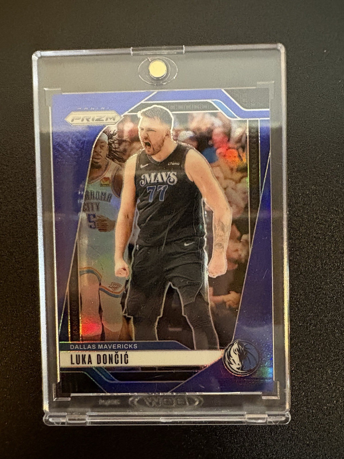 2024-25 Panini Prizm Prizm Blue Luka Doncic /199 Dallas Mavericks #89