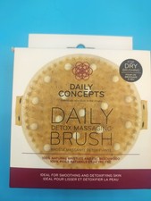 Daily Concepts Detox Massaging Brush for Dry Brushing Stimulates Circulation New
