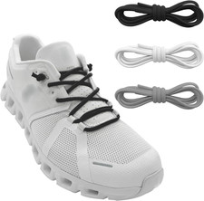 3 Pairs Elastic Shoe Laces Replacement Laces for Running Shoes,Stretch Oval Stri