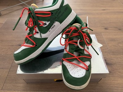 Nike x Off-White Dunk Low Pine Green US 8.5 EU 42 Gebraucht OG All