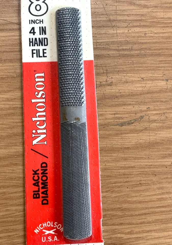 Nicholson 21860 Black Diamond 8" 4 in Hand Rasp File No. 21860 Made in USA NOS - Image 2 of 4