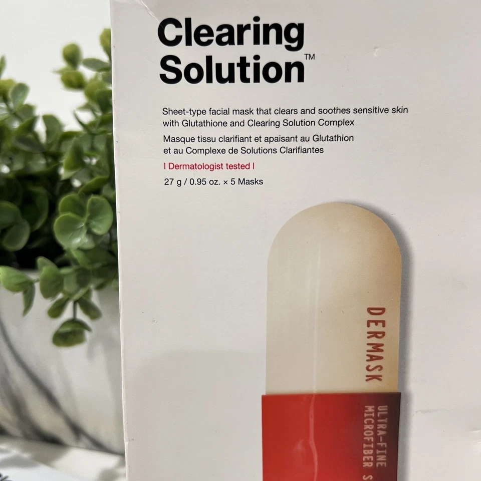 Máscara facial Dr. Jart+ Dermask Clearing Solution 27 g/0,95 oz x 5 máscaras - Imagem 3 de 4