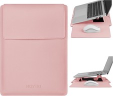 13.3'' /13.6'' Laptop Sleeve Case PU Leather with Stand for MacBook Pro 14/Air 1