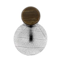 Cavill SilberanhäNger 4,5Ct Versteinertes Holz Rundschliff 925 Silber