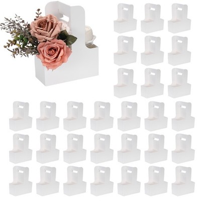 60pc glass holder, kraft gift envelopes, double, white