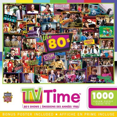 MasterPieces - TV Time - 80's Shows 1000 Piece Jigsaw Puzzle