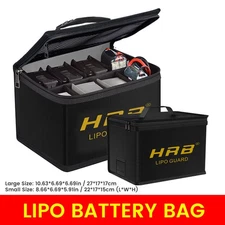HRB Lipo Battery Bag safe Guard Fireproof Explosionproof For Charge Storage
