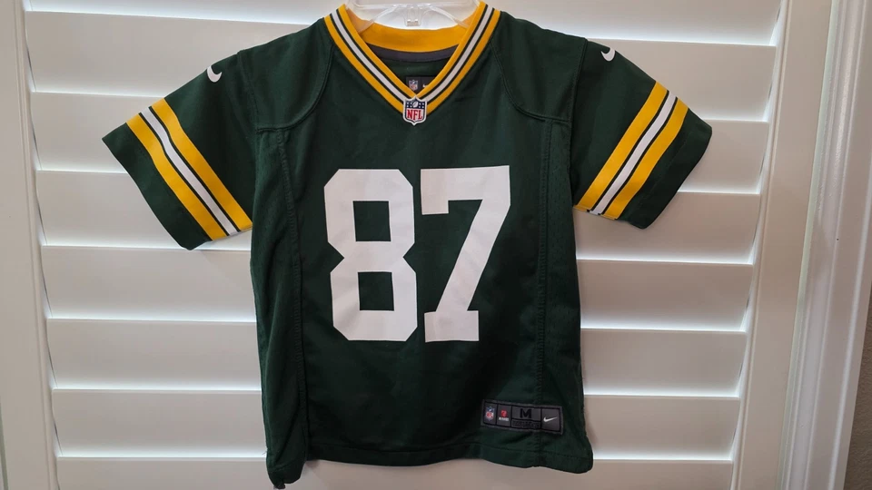 Camiseta deportiva oficial con licencia de la NFL Jordy Nelson juvenil mediana de los Green Bay Packers Foto 2 de 3