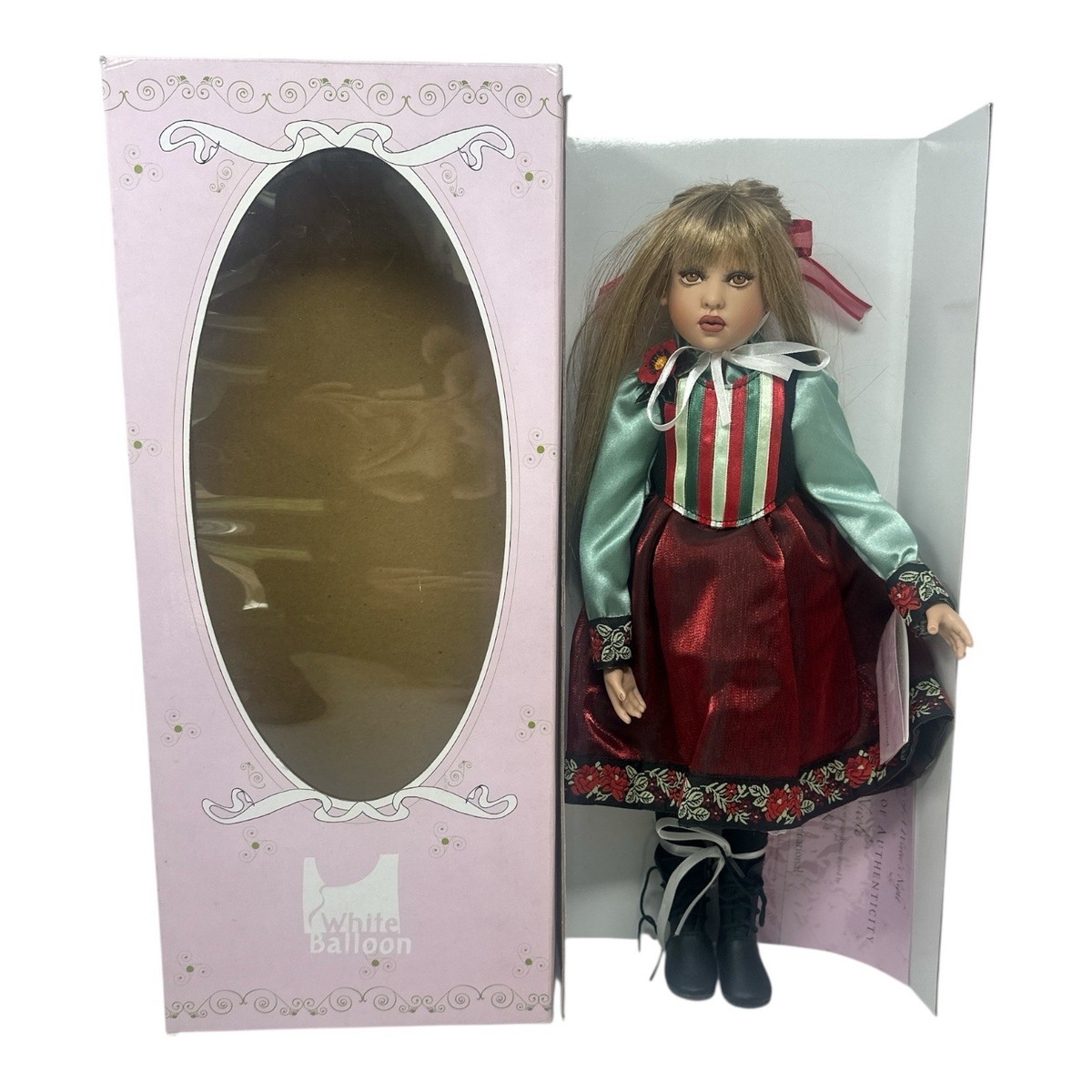 Rare- poupée blonde d'artiste Helen Kish- Chrysalis- 38 cm- comme neuve