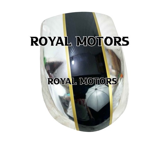 "DUAL SEAT COWL, CHROME BLACK" FIT FOR ROYAL ENFIELD CONTINENTAL GT 650 - Picture 8 of 12