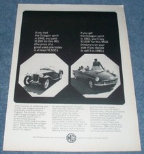 1965 MGB Vintage Ad "If You Had an Octagon Sprint...."