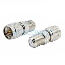 10x Mini-UHF Male Plug to F Female Jack Coaxial Adapter Connector F to Mini UHF