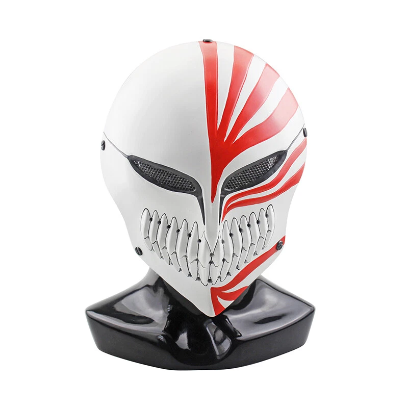 Bleach Tensa Bankai Kurosaki Ichigo FRP Mask W/Mesh Halloween Cosplay Prop Gift - Image 4 of 4