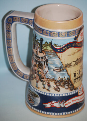 #44580 "Il primo vaporetto di fiume 1807" Miller High Life Stein da collezione - Foto 3 di 8