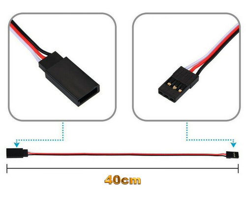 ✅ 10 Stück Servo Kabel Verlängerungskabel 40cm Verlängerung Futaba Robbe 26AWG ✅ - Bild 12 von 19