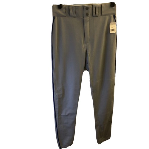Pantalon vintage vélo baseball softball gris rayures bleu