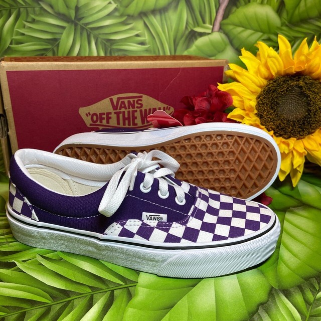 vans purple check