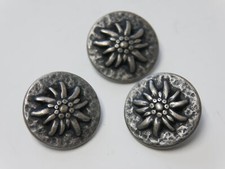 3 sztuki Guziki ludowe Metal Guziki Guziki ozdobne z motywem d=23 mm TK-IV-95