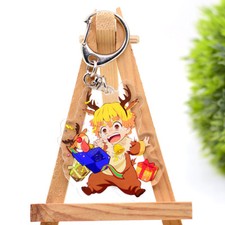 Demon Slayer Keyring Keychain Christmas Agatsuma Zenitsu Anime Pendant Gift 16
