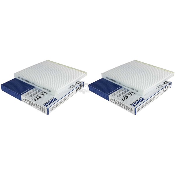 2X Mahle / Knecht Innenraumfilter Innenraumluft Pollenfilter LA 477-image