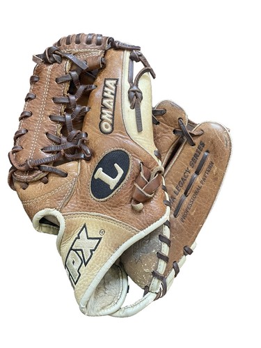 TPX Omaha Pro Brown Leather 5 Finger Baseball Softball Glove | eBay