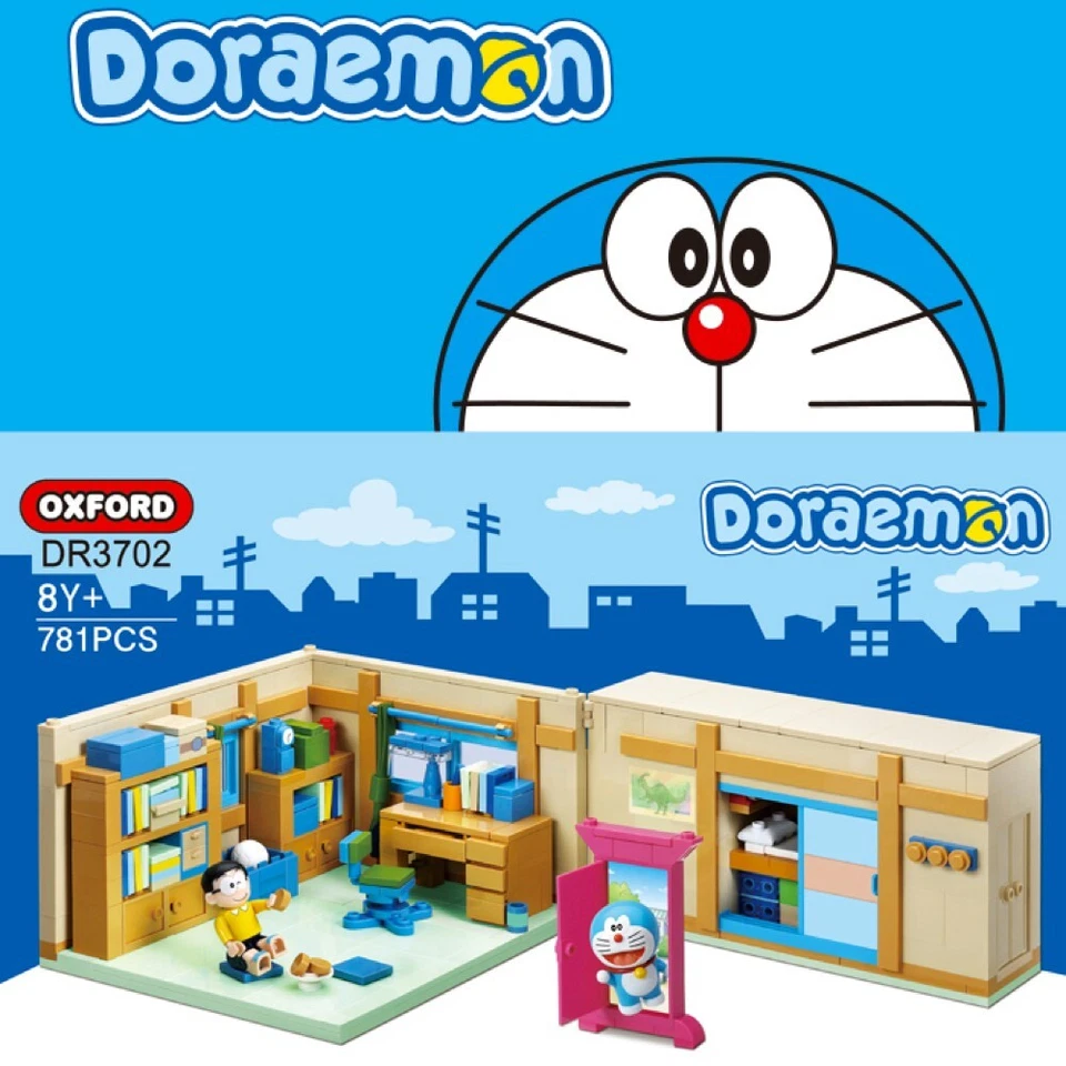 OXFORD Doraemon Nobita Nobi Room 781 Pieces DR3702 Brick Building Block Figures - Image 2 of 4