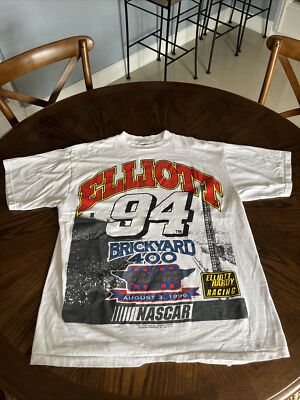 vintage Elliot Brickyard 400 Nascar T Shirt | eBay