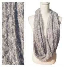 Infinity Scarf Wrap Eyelash Texture Feminine Fairy Art to Wear Romantic Fairy